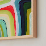 "Seventies Memories" - Art Print in Cream Background by Lauren Rutley - Frame Close-up
