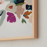 "Colorful Abstract Floral Diptych 2" - Art Print in bright pink by Caryn Owen - Frame Close-up