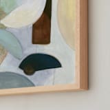 "April Abstract" - Art Print in Chalk Blue by Lisa Travis - Frame Close-up
