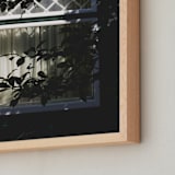 "Pine Window" - Art Print in Pine Green by K.Short - Frame Close-up