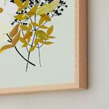 "Spring Clippings" - Art Print in Sage by Haley Warner - Frame Close-up