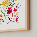 "wild flower " - Art Print in multi by Tae Lee - Frame Close-up