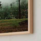 "Foggy Rwanda" - Art Print in Green by Alison Holcomb - Frame Close-up