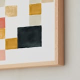 "Stacked No.2" - Art Print in Clay Multi by Cait Courneya - Frame Close-up