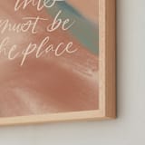 "This Must Be The Place" - Art Print in Terra Cotta Blush by Amanda Houston - Frame Close-up