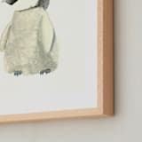 "The Cold Fuzzies" - Art Print in Pale yellow by Lizzie Bowman - Frame Close-up