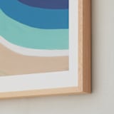 "By the Bay" - Art Print in White by Jenny Partrite - Frame Close-up