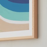 "By the Bay" - Art Print in White by Jenny Partrite - Frame Close-up