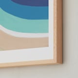 "By the Bay" - Art Print in White by Jenny Partrite - Frame Close-up