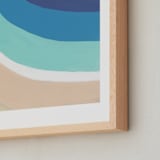 "By the Bay" - Art Print in White by Jenny Partrite - Frame Close-up