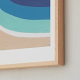 "By the Bay" - Art Print in White by Jenny Partrite - Frame Close-up