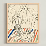 "Hungarian Vase" - Art Print in Paprika by Lise Gulassa - Framed