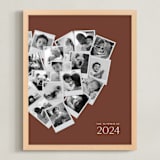 "Modern Heart Snapshot Mix® Warm Tones" - Framed Photo in Rustique by Minted - Framed
