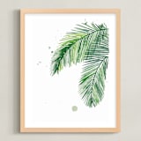 "Summer Palms" - Art Print in Palm Tree by Kelsey McNatt - Framed