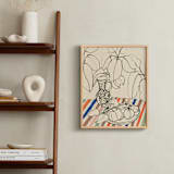 "Hungarian Vase" - Art Print in Paprika by Lise Gulassa - In a Room