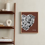 "Modern Heart Snapshot Mix® Warm Tones" - Framed Photo in Rustique by Minted - In a Room