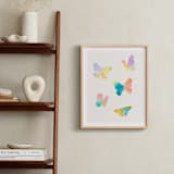 "Watercolor butterflies" - Art Print in Sky by Lindsay Megahed - In a Room