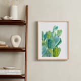 "Cacti" - Art Print in Cactus green by Alexandra Dzh - In a Room