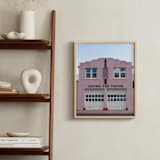 "Central Fire Station Marfa" - Art Print in Pink by Alison Holcomb - In a Room