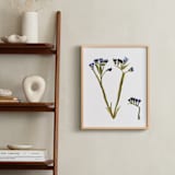 "Statice Purple" - Art Print in Royal Purple by Stick and Petal - In a Room