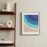 "By the Bay" - Art Print in White by Jenny Partrite - In a Room