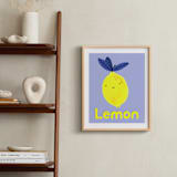 "My Fruity Family I" - Art Print in Light Purple by Marta Crea - In a Room