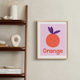 "My Fruity Family II" - Art Print in Light Pink by Marta Crea - In a Room