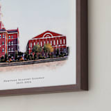 "Your Campus: Portrait Orientation Custom Print" - Custom Print in Paper by Minted - Frame Close-up