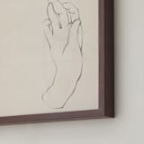 "Elossa III" - Art Print in Vintage Beige by jinseikou - Frame Close-up