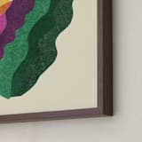 "la flor" - Art Print in Tropical Green by Carrie Moradi - Frame Close-up