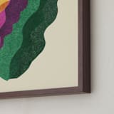 "la flor" - Art Print in Tropical Green by Carrie Moradi - Frame Close-up