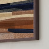 "Paper Pile II" - Art Print in Rust by Carrie Moradi - Frame Close-up