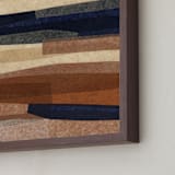 "Paper Pile II" - Art Print in Rust by Carrie Moradi - Frame Close-up