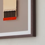 "Unstruck Red" - Art Print in Color Match Red by Andrew McClintock - Frame Close-up