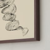 "Abstract Swirls" - Art Print in Vanilla Cream by Rebecca Johnstone - Frame Close-up