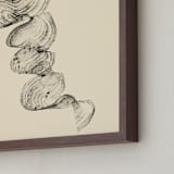 "Abstract Swirls" - Art Print in Vanilla Cream by Rebecca Johnstone - Frame Close-up