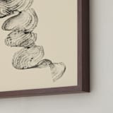 "Abstract Swirls" - Art Print in Vanilla Cream by Rebecca Johnstone - Frame Close-up