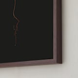 "Seedling Elm I" - Art Print in Deep Elm by Andrew McClintock - Frame Close-up