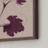 "Leaf and Vine" - Art Print in Mulberry by Kamala Nahas - Frame Close-up