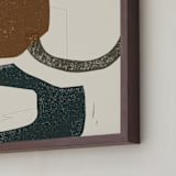 "Color Me Pretty I" - Art Print in Terracotta by Maja Cunningham - Frame Close-up