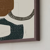 "Color Me Pretty I" - Art Print in Terracotta by Maja Cunningham - Frame Close-up