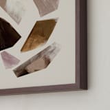 "Compositional Shapes 1" - Art Print in Leather by Melanie Severin - Frame Close-up