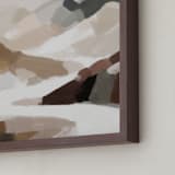 "Earthy Cascade I" - Art Print in Tan by Melanie Severin - Frame Close-up
