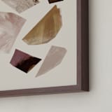 "Compositional Shapes 2" - Art Print in Leather by Melanie Severin - Frame Close-up