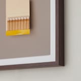 "Unstruck Yellow" - Art Print in Color Match Yellow by Andrew McClintock - Frame Close-up