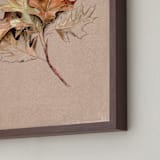 "Leaf Study" - Art Print in Oak by Olivia Kanaley Inman - Frame Close-up