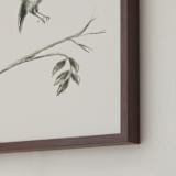 "Birds II" - Art Print in Sand by Teju Reval - Frame Close-up