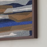 "stormy strata" - Art Print in cobalt by Carrie Moradi - Frame Close-up