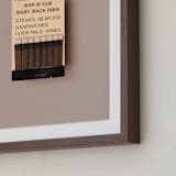 "Famous Food Black" - Art Print in Barbeque Black by Andrew McClintock - Frame Close-up
