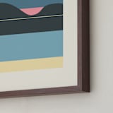 "Horizons Set 2" - Art Print in Beach Bliss Blue by Roseanne Kenny - Frame Close-up
